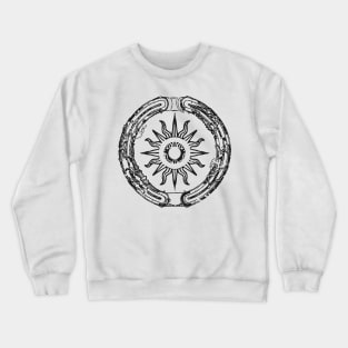 Hollow Earth Map, Truth seeker, Printed Truth Gift Idea! Crewneck Sweatshirt